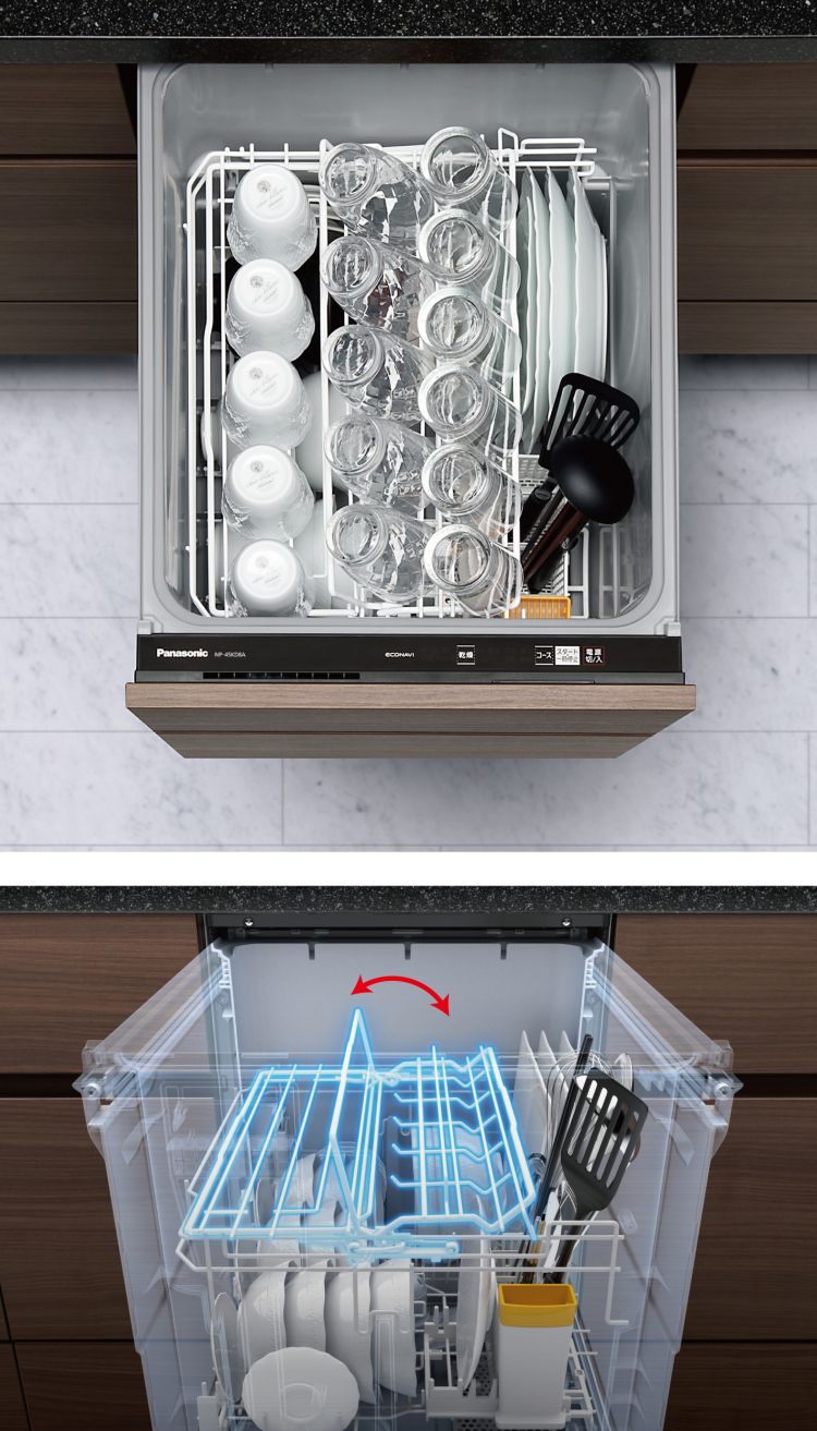 定番から日本未入荷 パナソニック Panasonic ビルトイン食器洗い乾燥機 上かご ANP633U-10M0