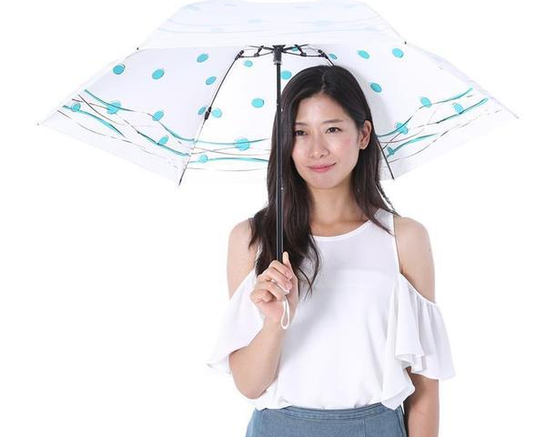 UVION 晴雨兼用折りたたみ傘 プレミアムホワイト