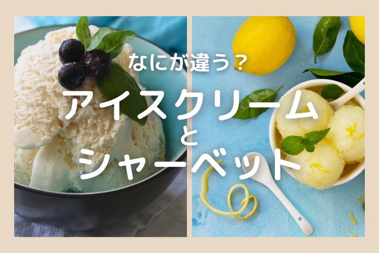 「アイスクリーム」と「シャーベット」なにが違う？【食べ物の違い豆知識】