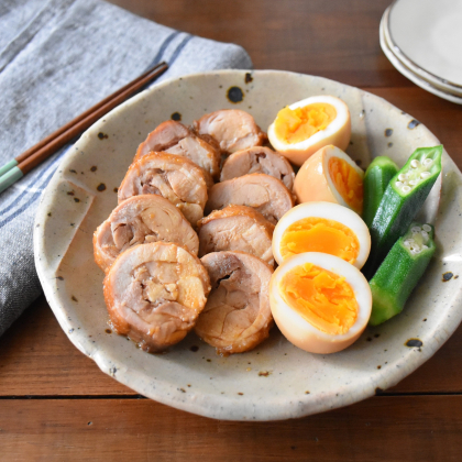 【作り置きに！もも肉で作るしっとり鶏チャーシュー】楠さんちのホットクックレシピ Vol.36