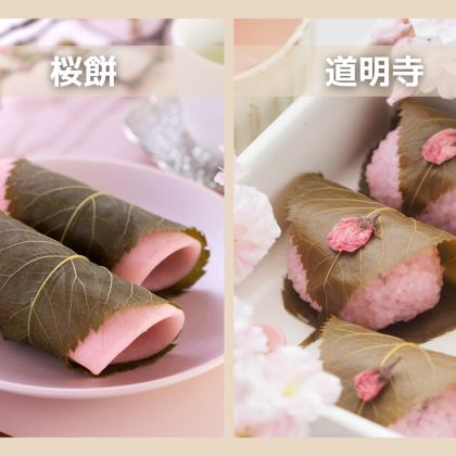 「桜餅」と「道明寺」は材料から違う…由来を知って納得！桜の葉は食べるもの？