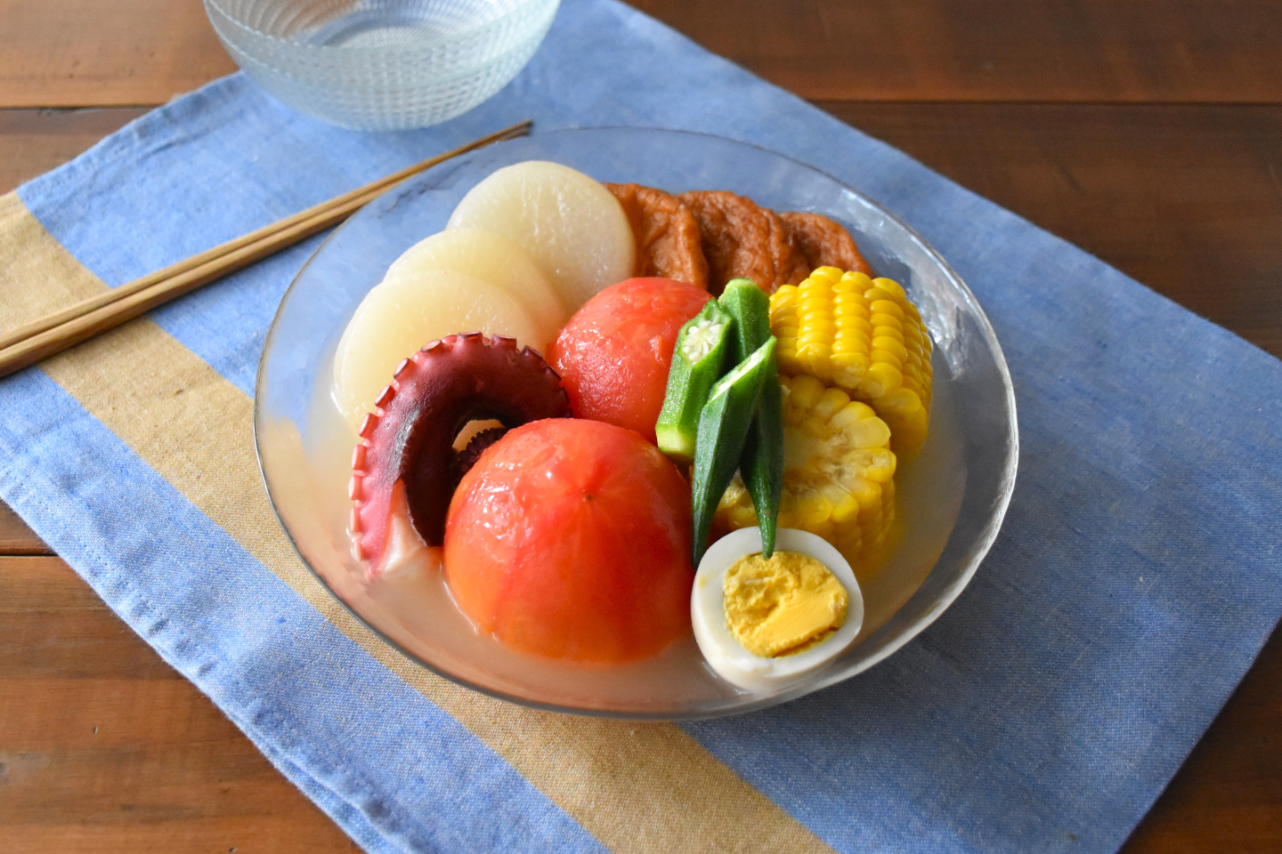 【夏野菜たっぷり冷やしおでん】楠さんちのホットクックレシピ Vol.54