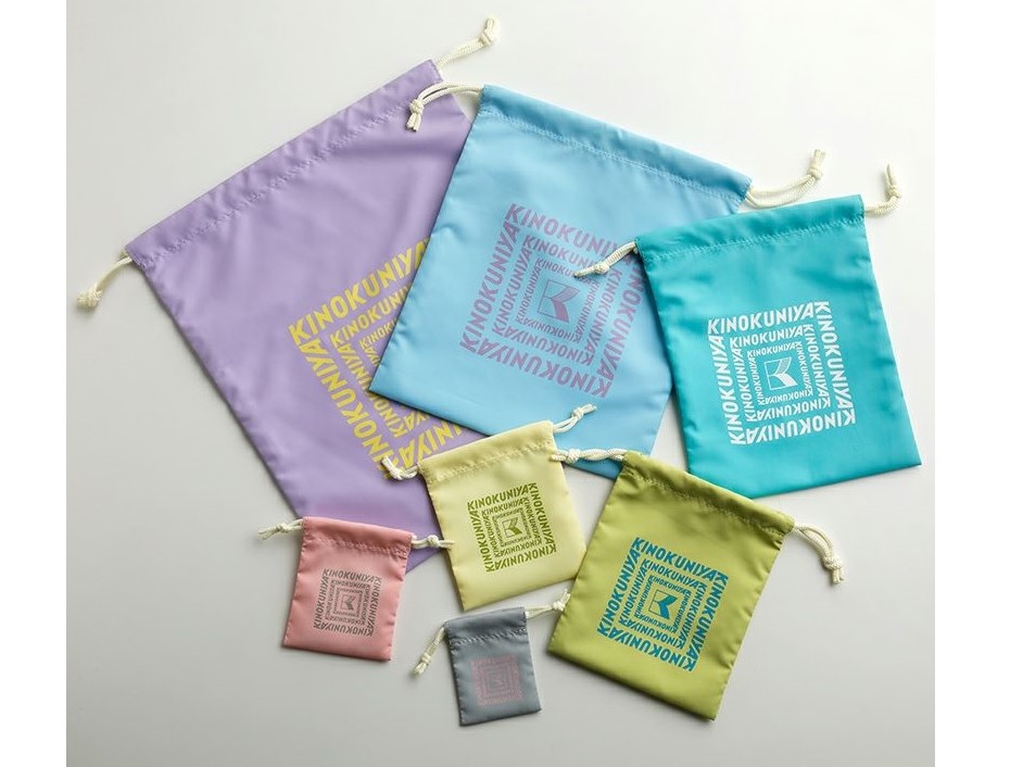 紀ノ国屋の巾着セットがかわいい！創業70周年を記念した限定7色組を発売